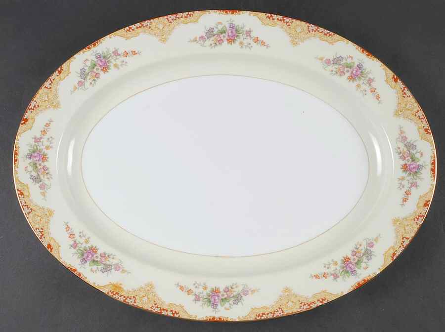 N834 16" Oval Serving Platter by Noritake-1