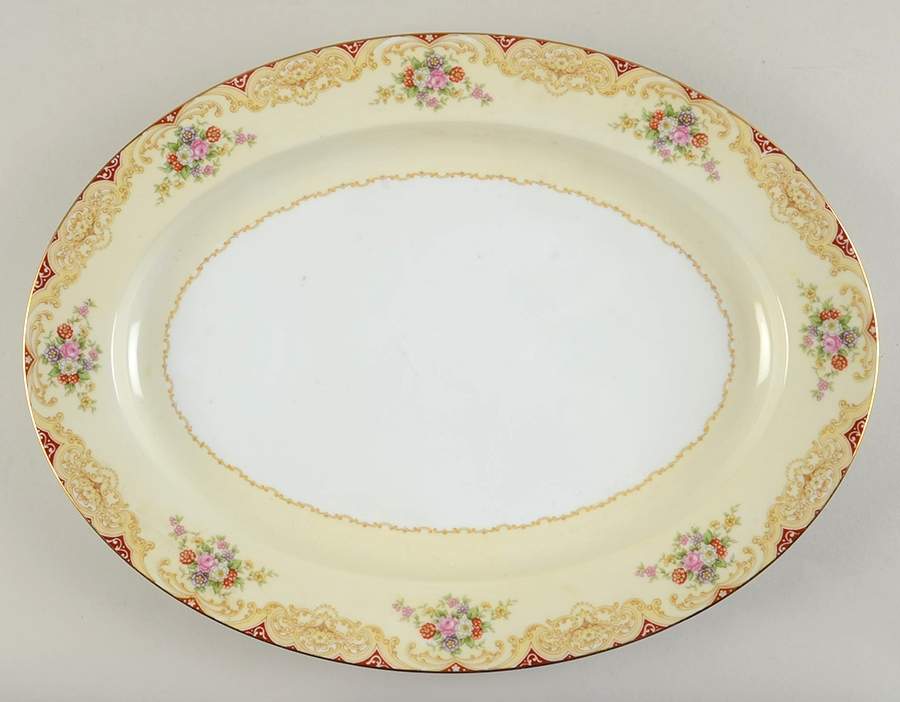 N85 16" Oval Serving Platter by Noritake-1