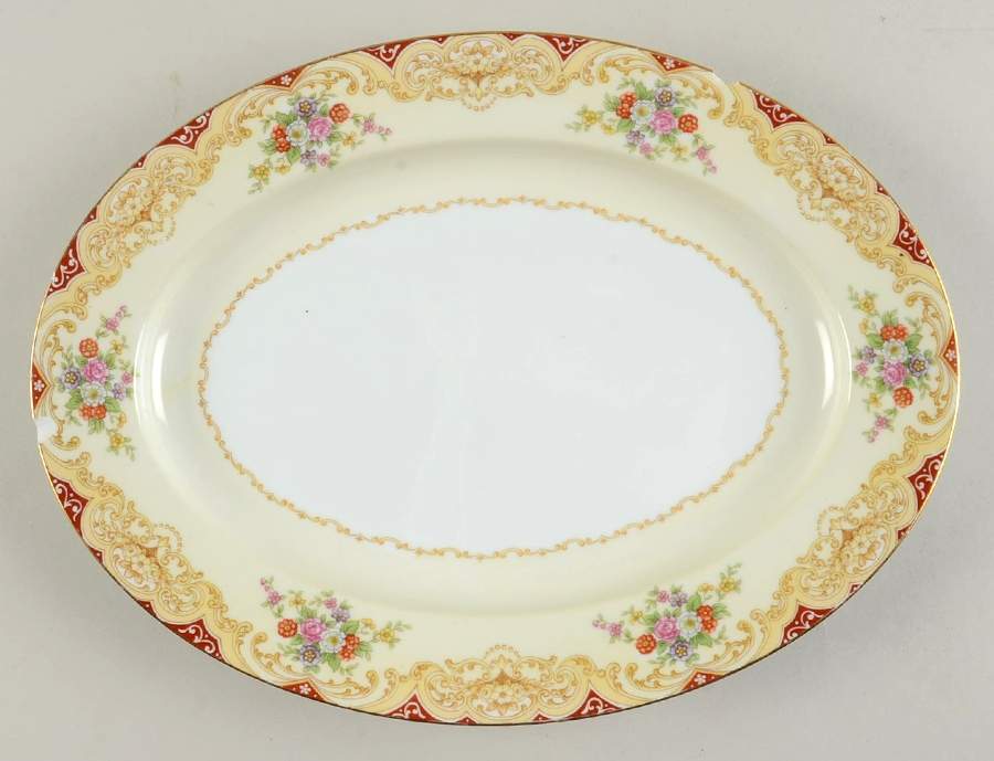 N85 11" Oval Serving Platter by Noritake-1