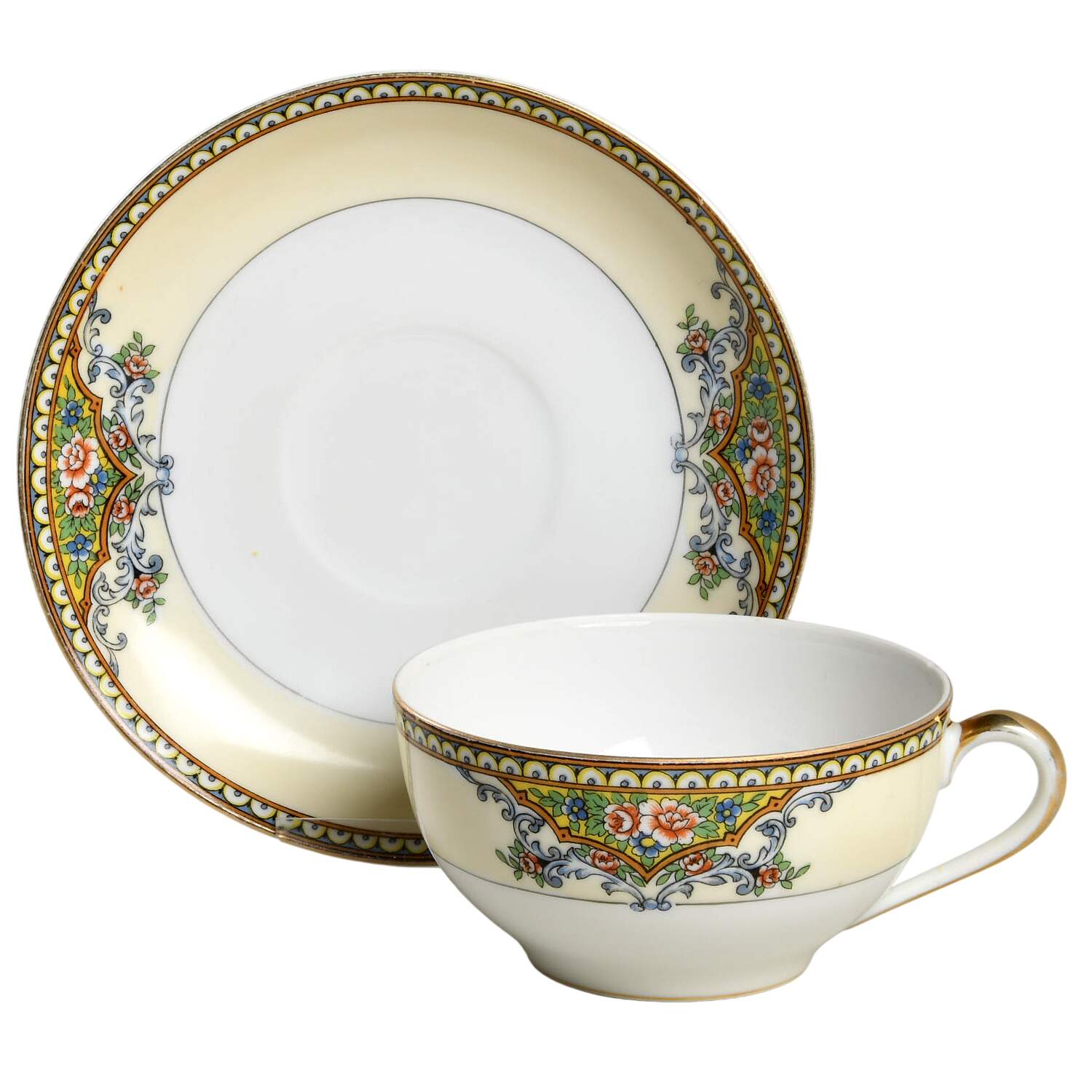 N857 Flat Cup & Saucer Set by Noritake-1