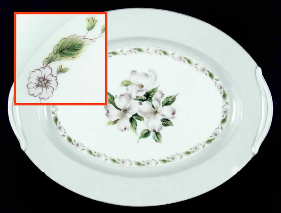 N869 12" Oval Serving Platter by Noritake-1