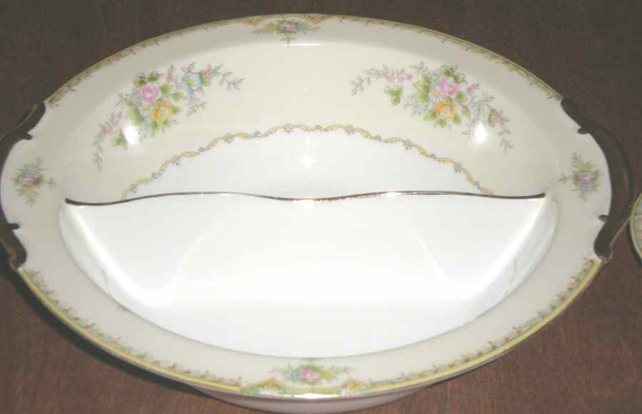 N871 Oval Divided Vegetable Bowl by Noritake-1