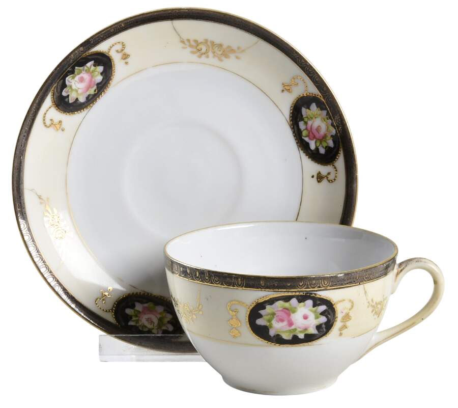 N878 Flat Cup & Saucer Set by Noritake-1
