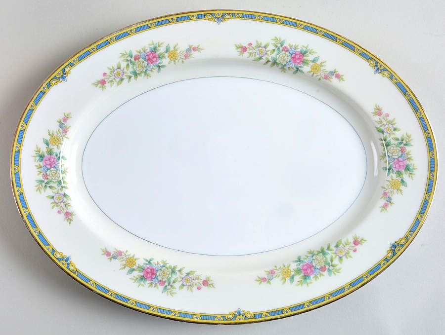 N894 11" Oval Serving Platter by Noritake-1