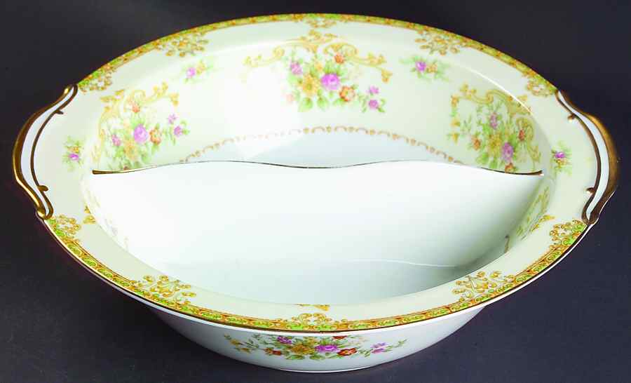 N898 10" Round Divided Vegetable Bowl by Noritake-1