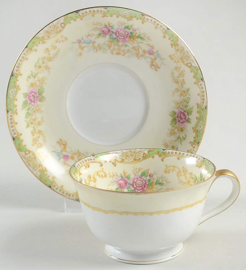 N91 Footed Cup & Saucer Set by Noritake-1