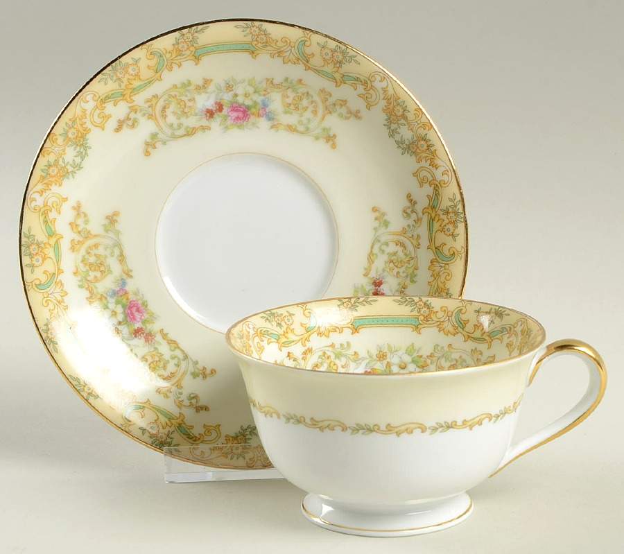 N93 Footed Cup & Saucer Set by Noritake-1