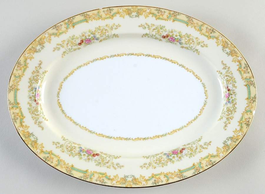 N93 11" Oval Serving Platter by Noritake-1