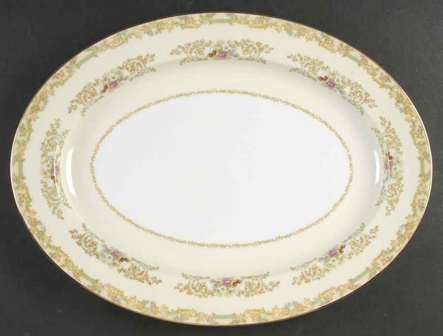 N93 16" Oval Serving Platter by Noritake-1
