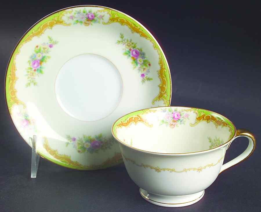 N96 Footed Cup & Saucer Set by Noritake-1