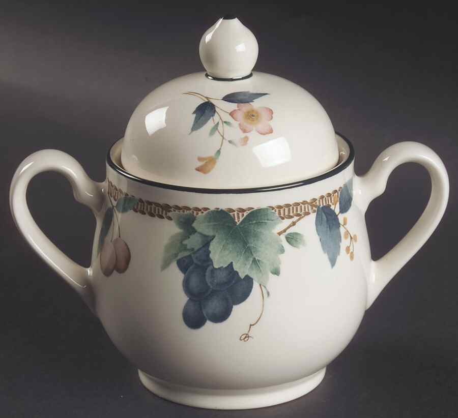 Nature's Bounty Sugar Bowl & Lid by Noritake-1