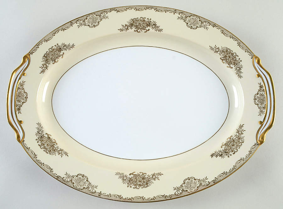 Nadine 16" Oval Serving Platter by Noritake-1