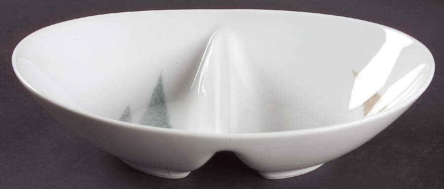 Namiki 10" Oval Divided Vegetable Bowl by Noritake-1