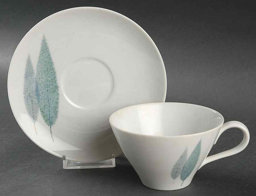 Namiki Flat Cup & Saucer Set by Noritake-1