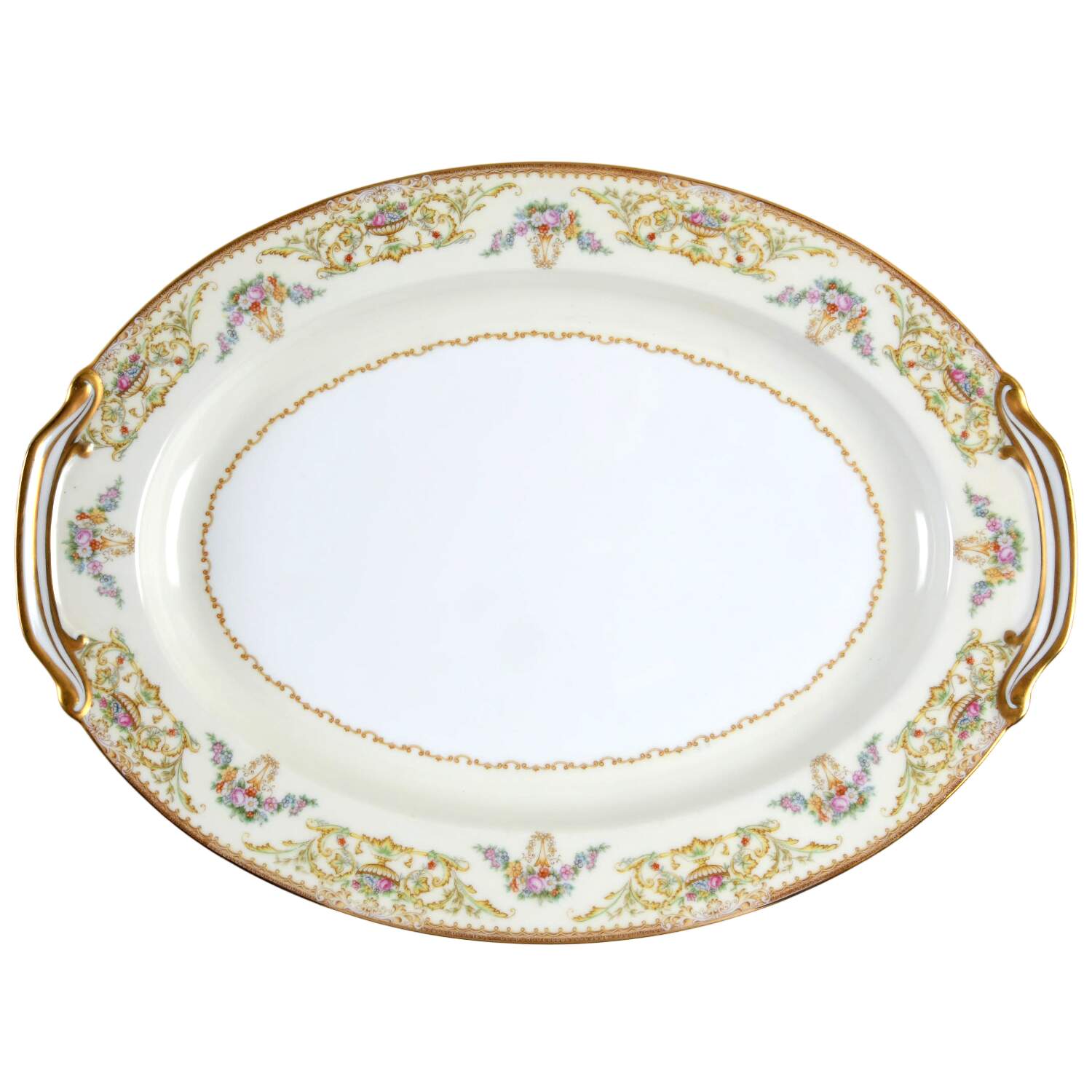 Nanette 16" Oval Serving Platter by Noritake-1