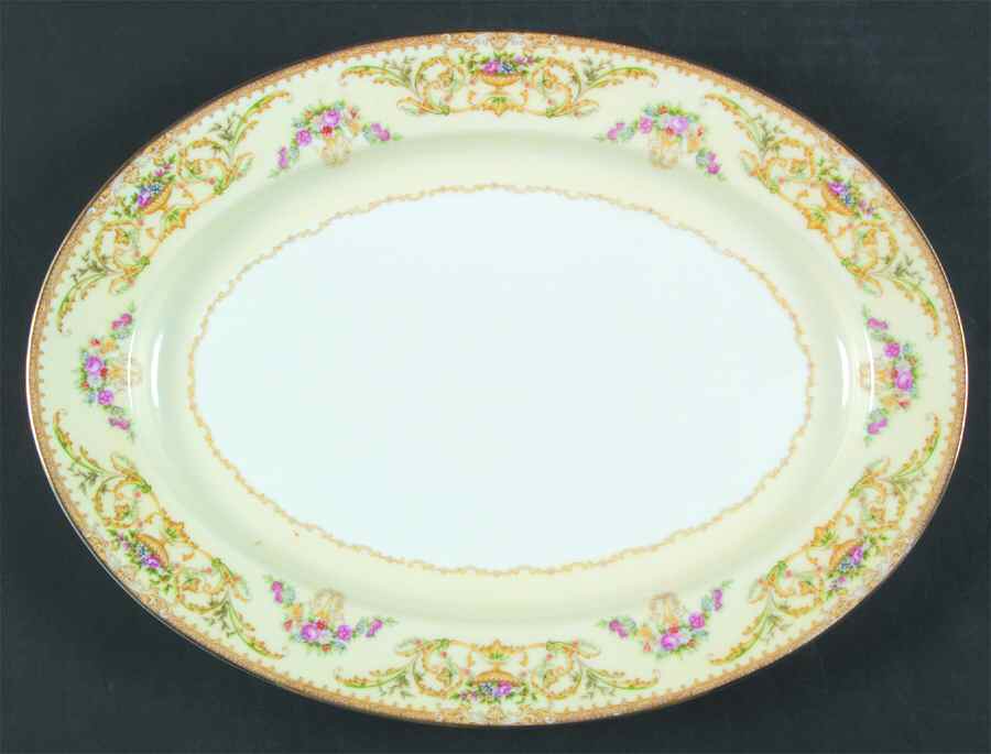 Nanette 13" Oval Serving Platter by Noritake-1