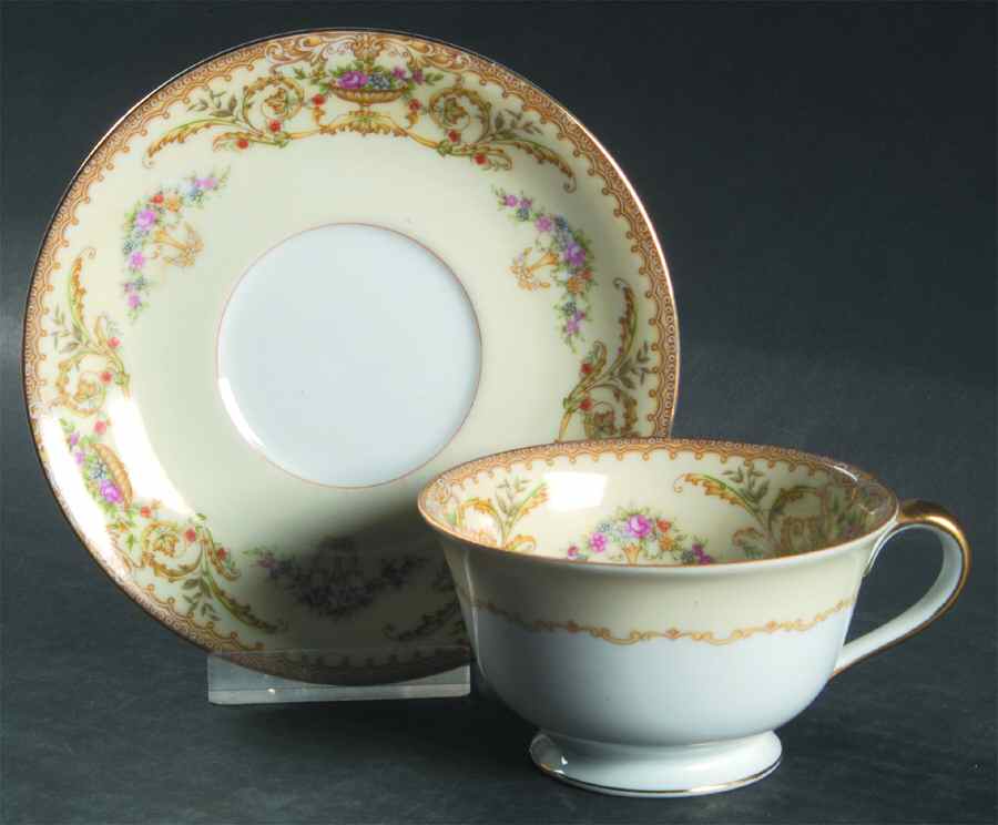 Nanette Footed Cup & Saucer Set by Noritake-1