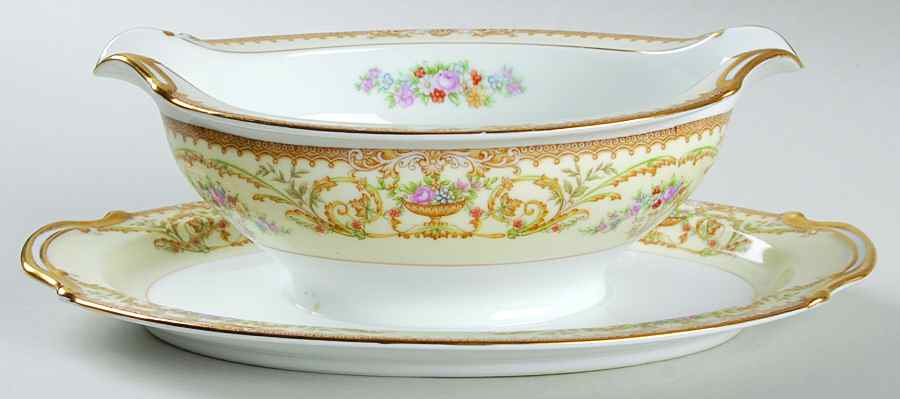 Nanette Gravy Boat with Attached Underplate by Noritake-1