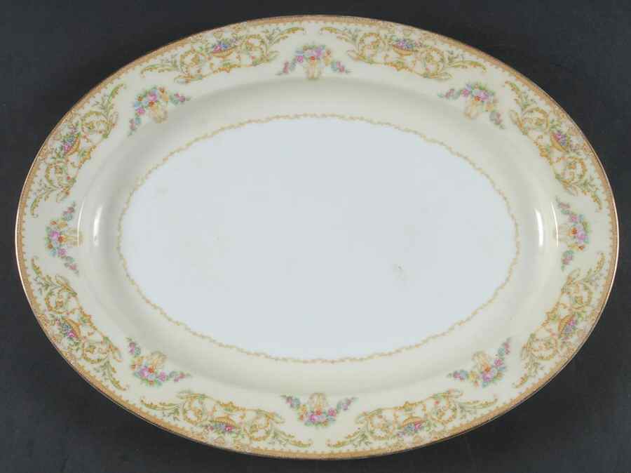 Nanette 16" Oval Serving Platter by Noritake-1