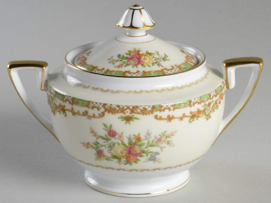Nanarosa Sugar Bowl & Lid by Noritake-1