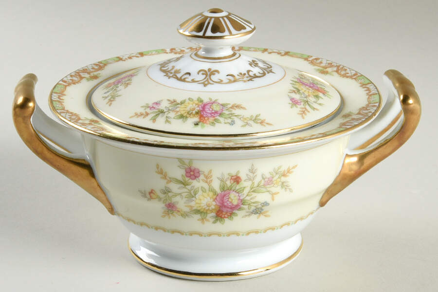 Nanarosa Sugar Bowl & Lid by Noritake-1