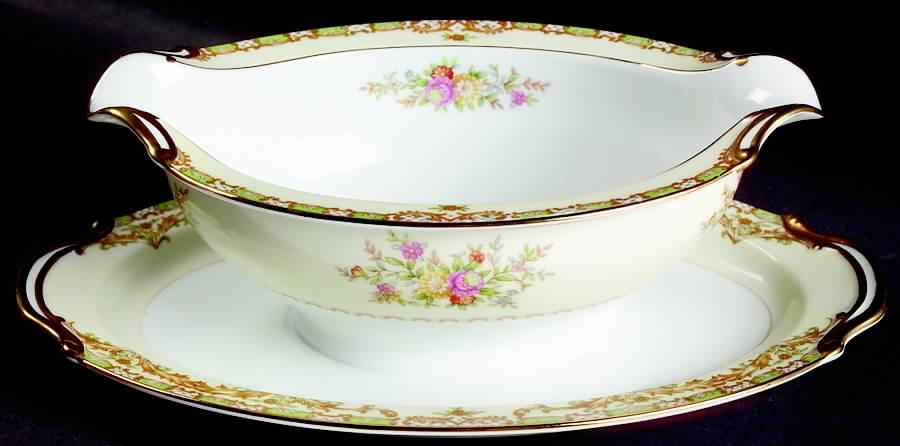 Nanarosa Gravy Boat with Attached Underplate by Noritake-1