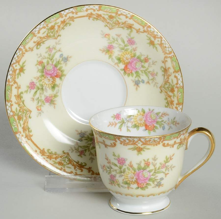 Nanarosa Footed Demitasse Cup & Saucer Set by Noritake-1