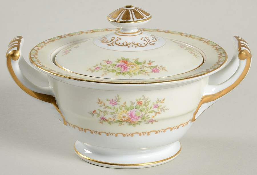 Nanarosa Sugar Bowl & Lid by Noritake-1