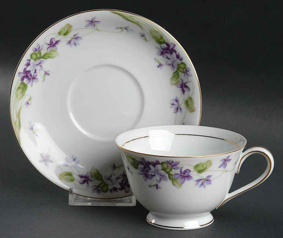 Nancy Footed Cup & Saucer Set by Noritake-1