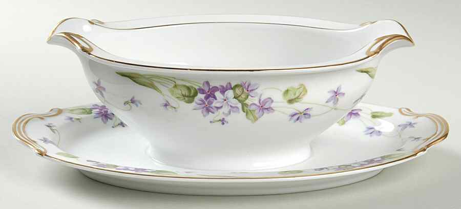 Nancy Gravy Boat with Attached Underplate by Noritake-1