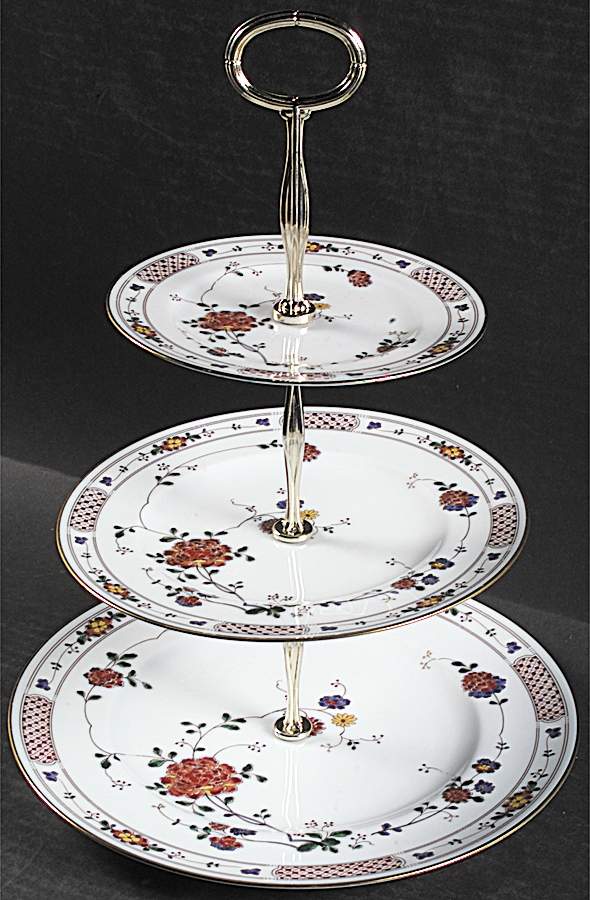 Nanking 13 7/8"-14 1/4" 3-Tiered Serving Tray(DP,SP,BB) HC by Noritake-1