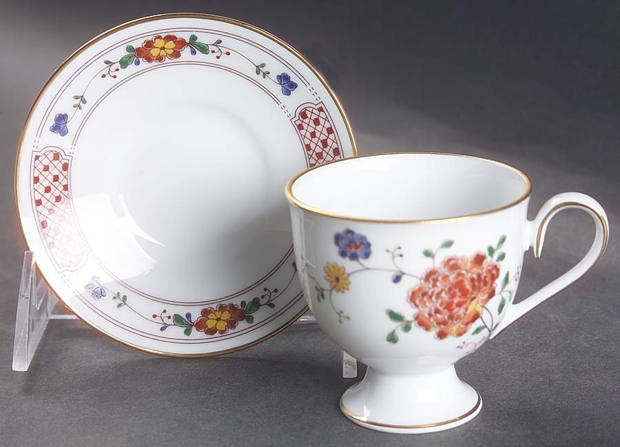 Nanking Footed Demitasse Cup & Saucer Set by Noritake-1