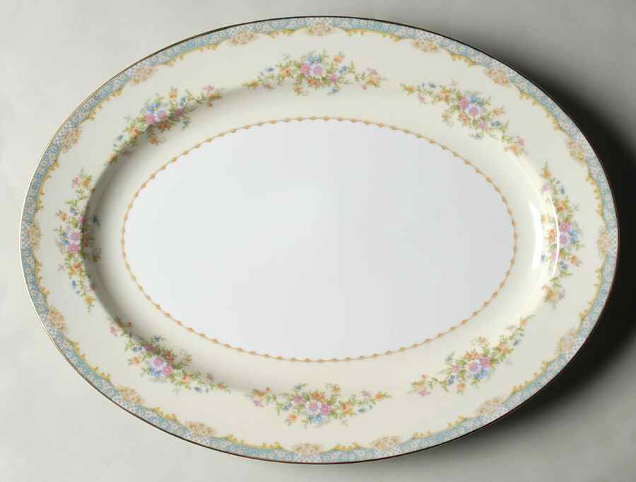 Naomi 16" Oval Serving Platter by Noritake-1