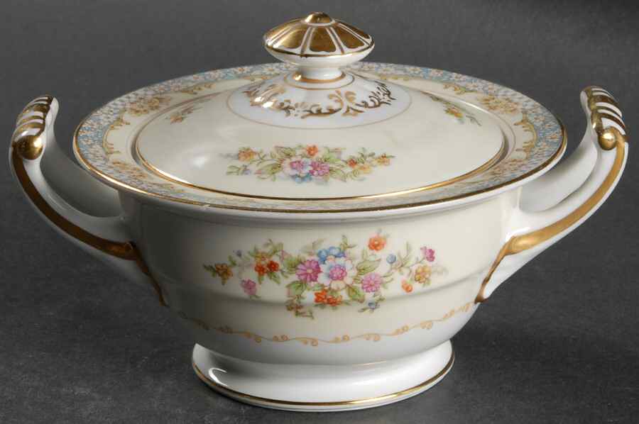 Naomi Sugar Bowl & Lid by Noritake-1