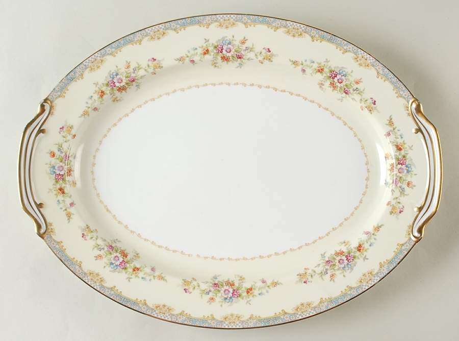 Naomi 16" Oval Serving Platter by Noritake-1