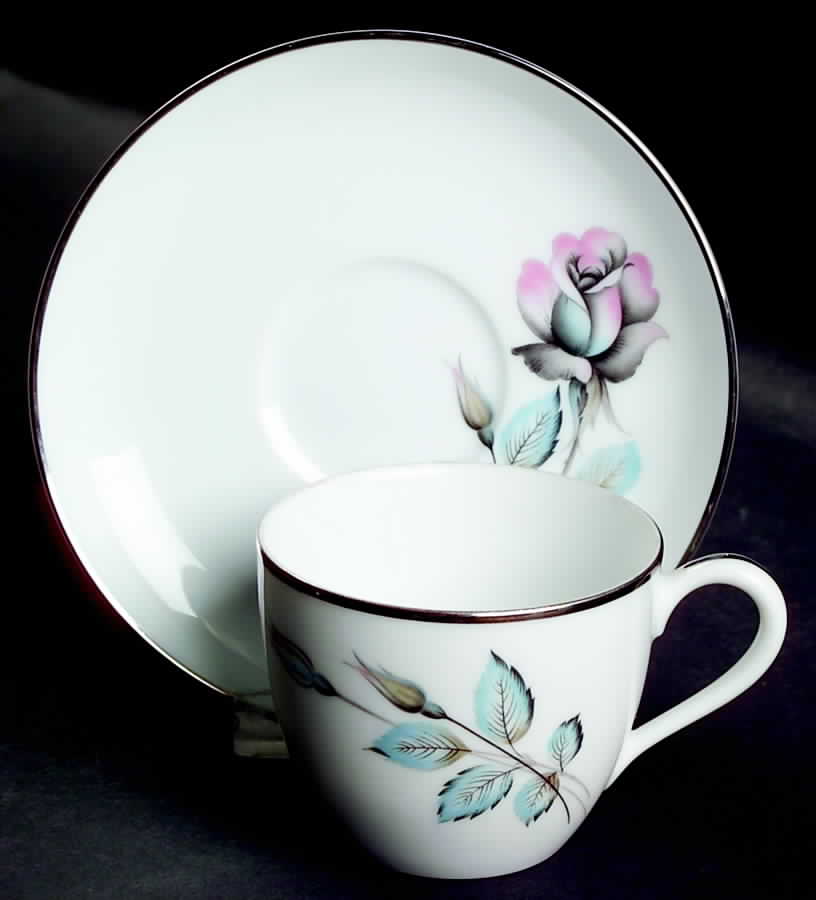 Naomi Flat Demitasse Cup & Saucer Set by Noritake-1