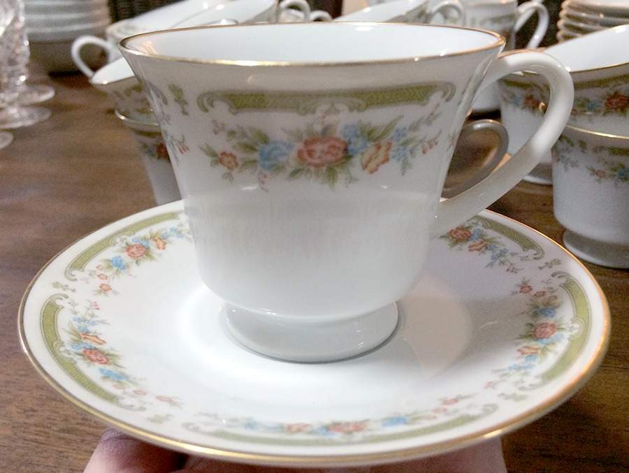 Nashville Footed Cup & Saucer Set by Noritake-1