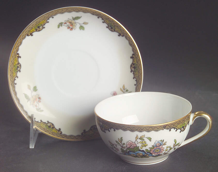 Navarre Flat Cup & Saucer Set by Noritake-1