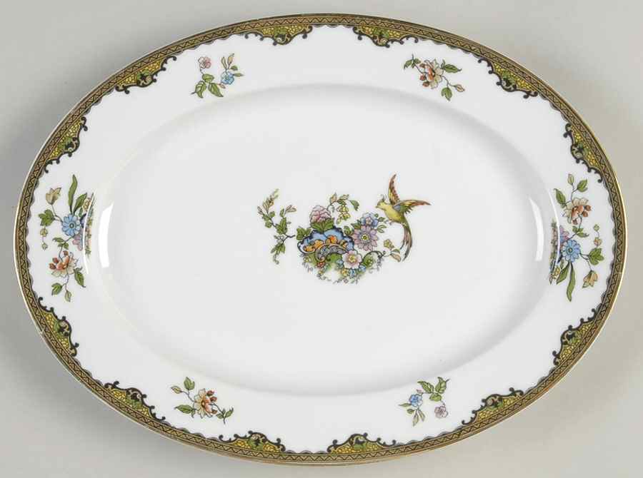 Navarre 11" Oval Serving Platter by Noritake-1