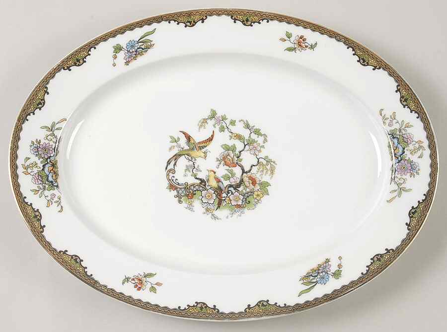 Navarre 13" Oval Serving Platter by Noritake-1