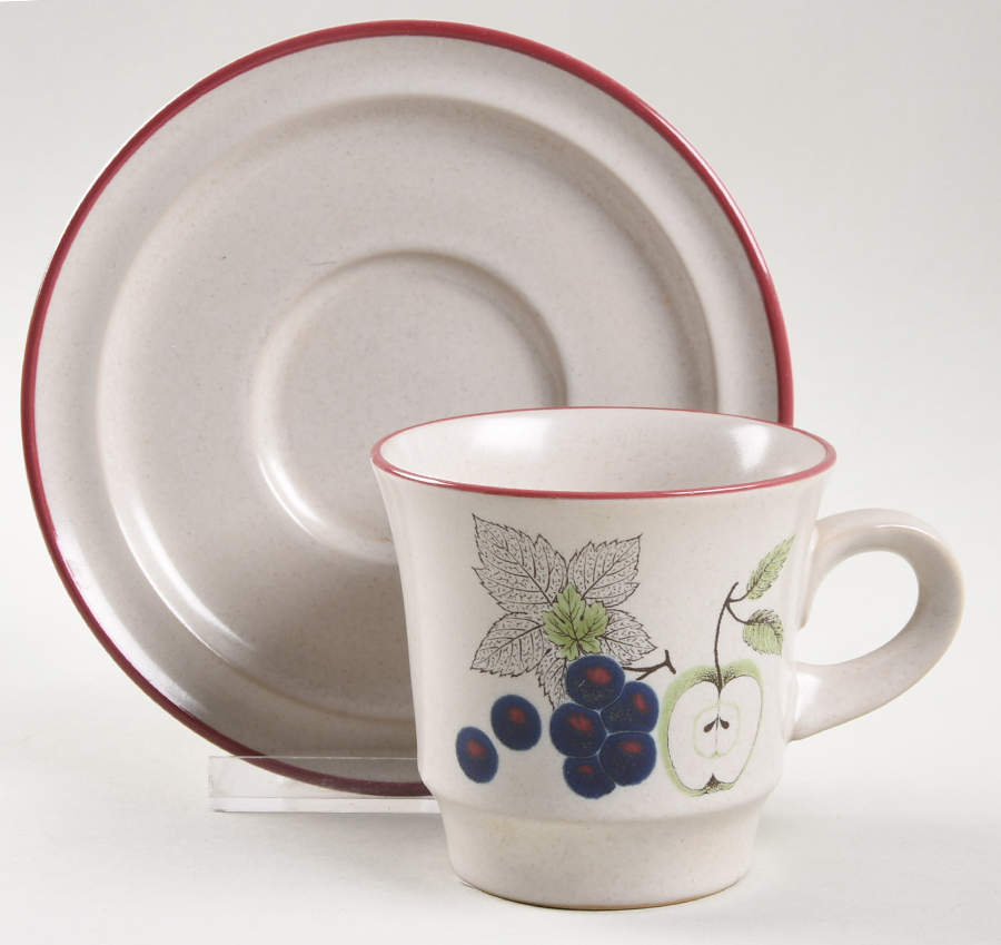 Napa Valley Flat Cup & Saucer Set by Noritake-1