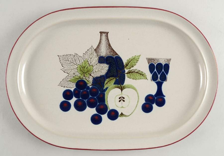 Napa Valley 14" Oval Serving Platter by Noritake-1