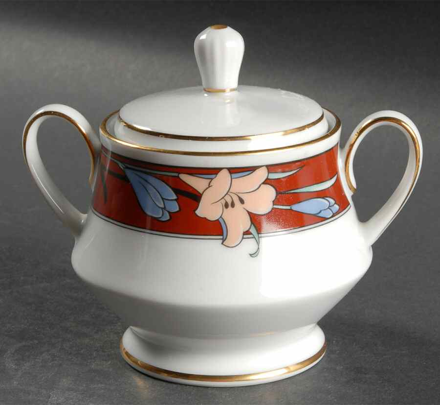 New Drama Sugar Bowl & Lid by Noritake-1