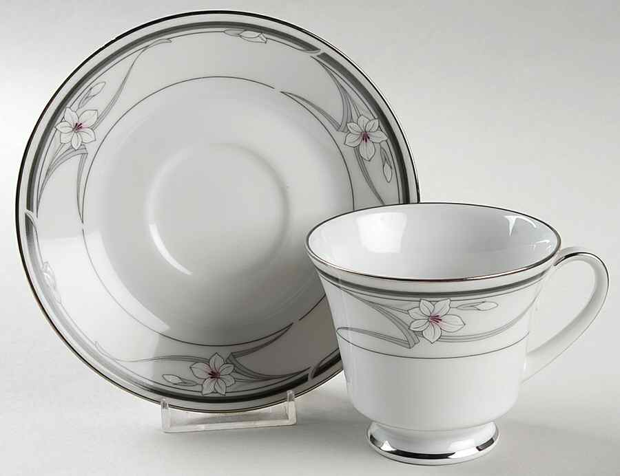 New Destiny Footed Cup & Saucer Set by Noritake-1