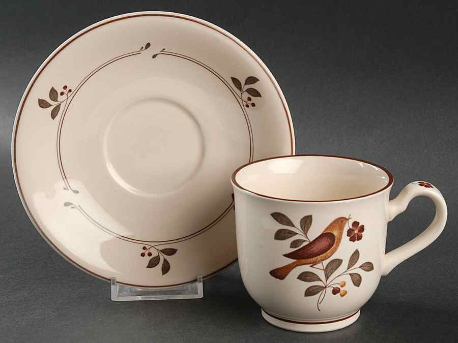 New Hope Footed Cup & Saucer Set by Noritake-1