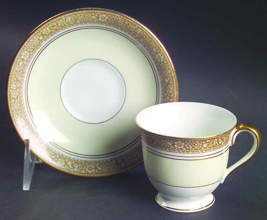 Nerrisa Footed Demitasse Cup & Saucer Set by Noritake-1