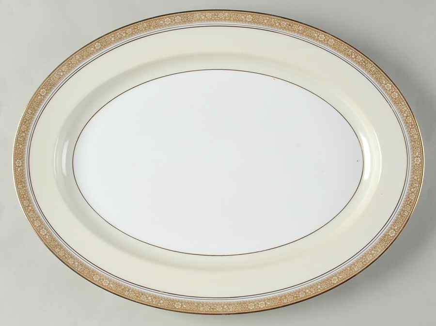 Nerrisa 16" Oval Serving Platter by Noritake-1