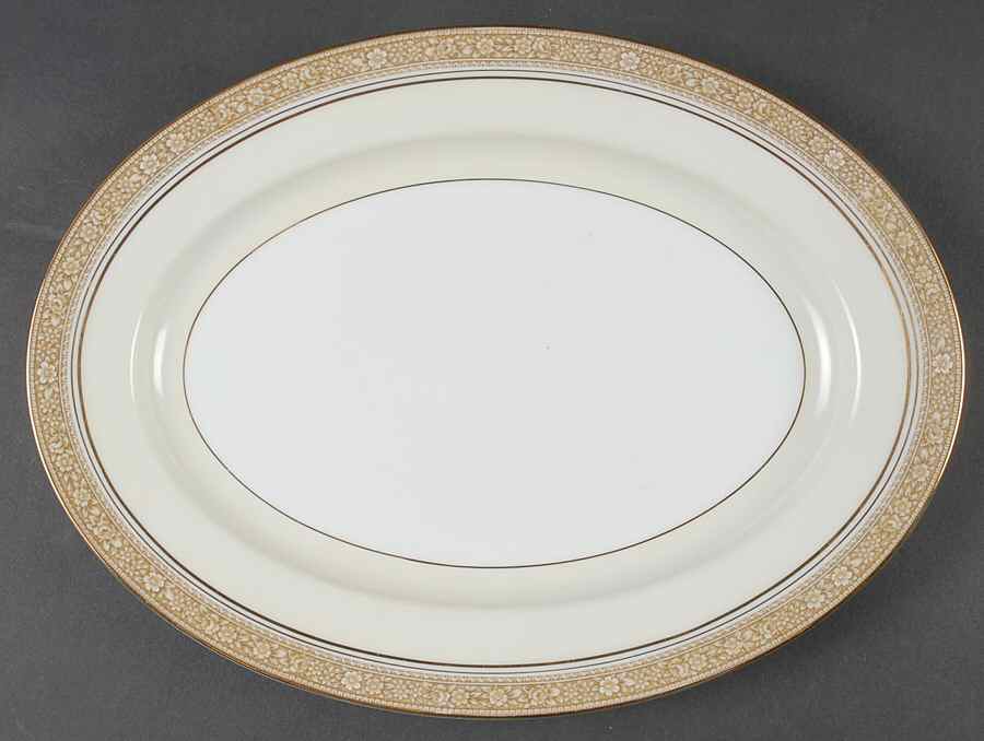 Nerrisa 11" Oval Serving Platter by Noritake-1