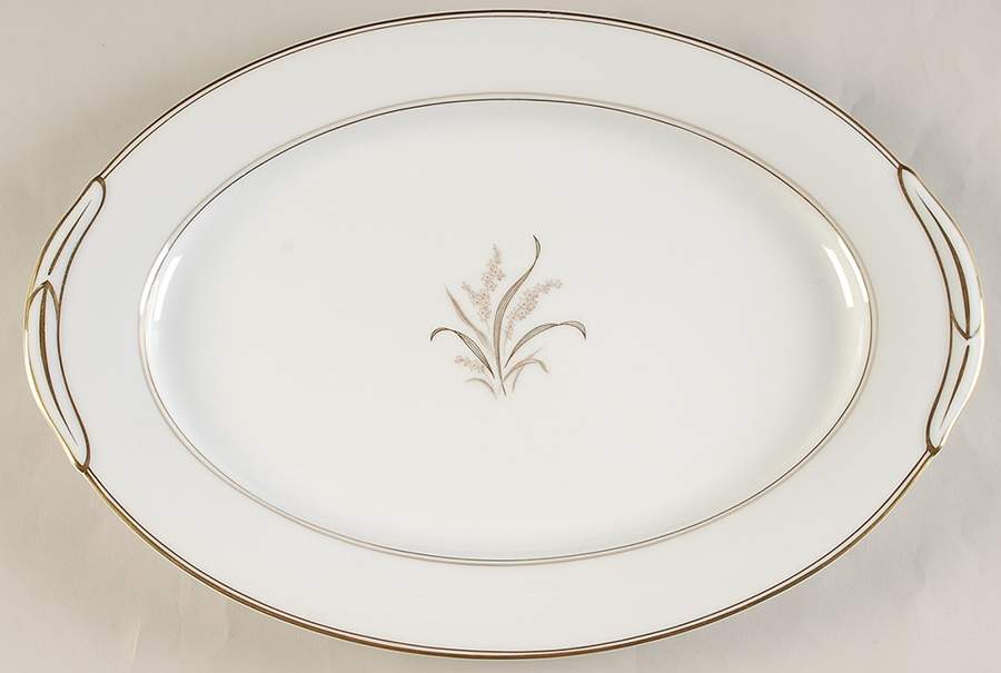 Neville 16" Oval Serving Platter by Noritake-1