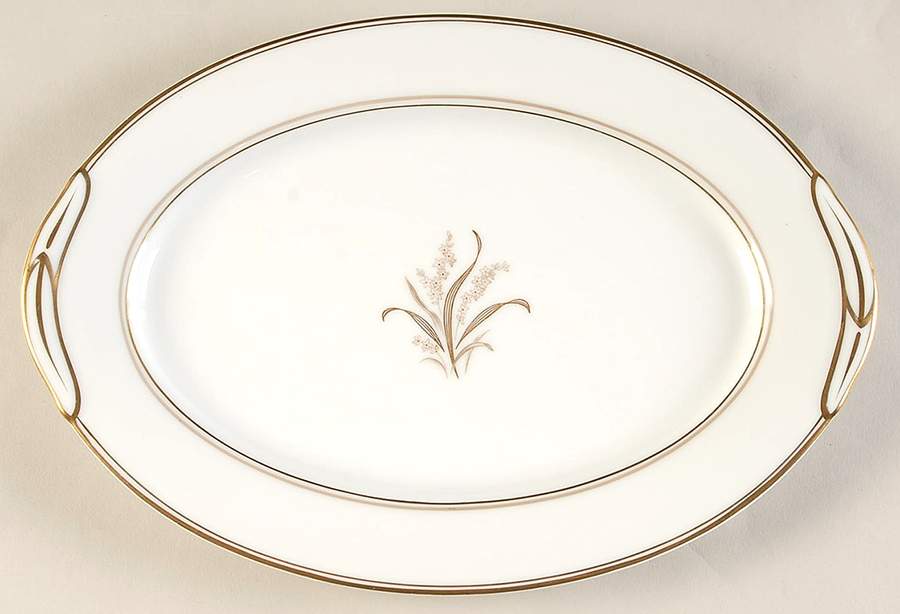 Neville 12" Oval Serving Platter by Noritake-1